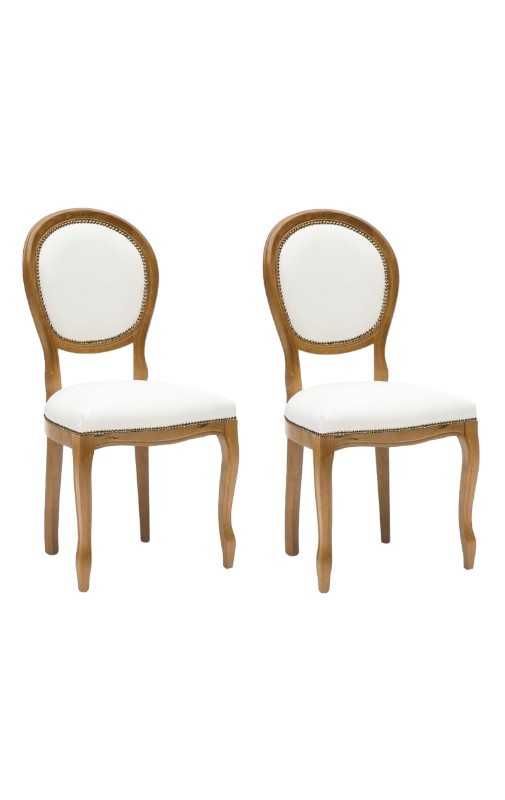 Amazon Sedie Imbottite Stile Shabby MOBILI 2G Set Sedie Classiche