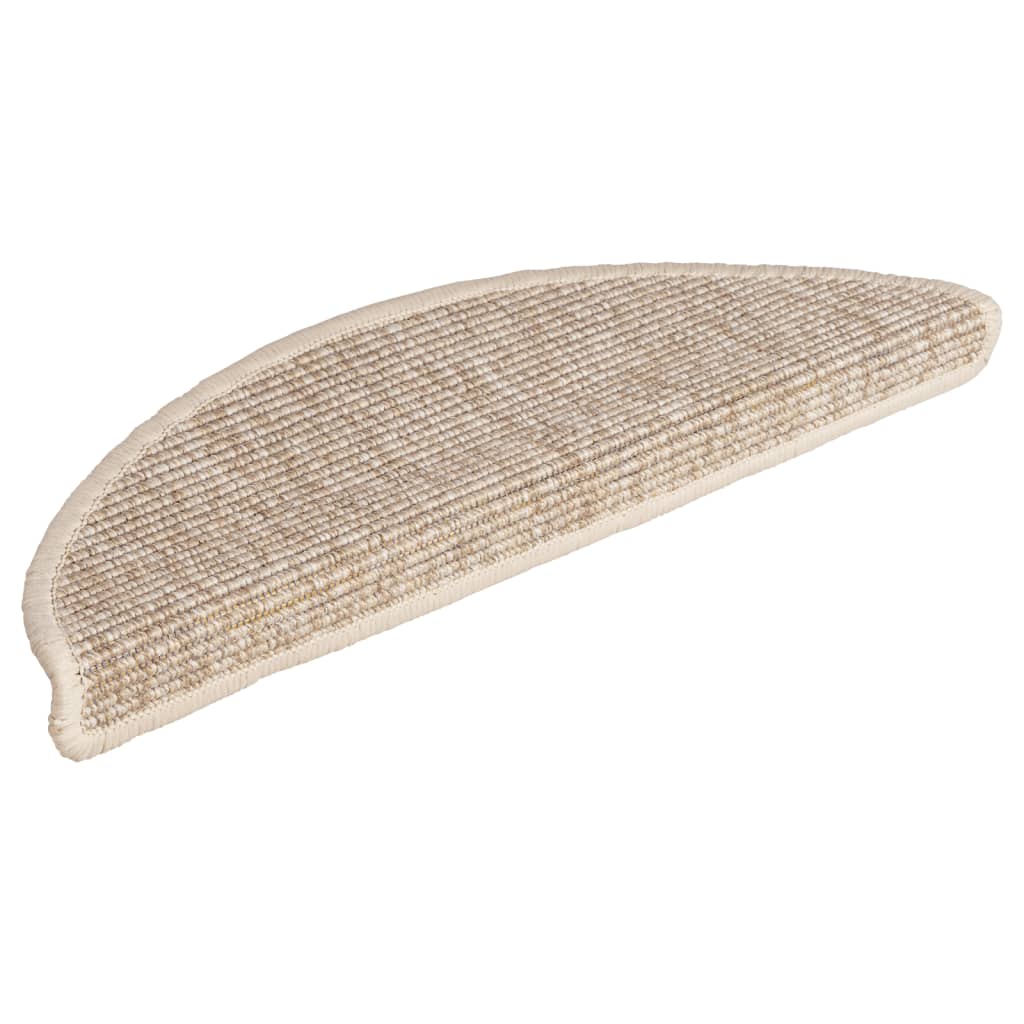 Tapis d'escalier autocollants 15 pcs | Paillasson d'escalier 56x17x3 cm Beige clair CFW310778 - 3
