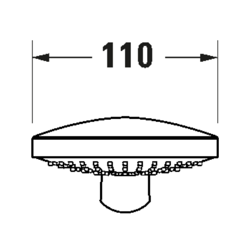 Pommeau de douche 3 jets DURAVIT Universal avec curseur Doré poli - 5
