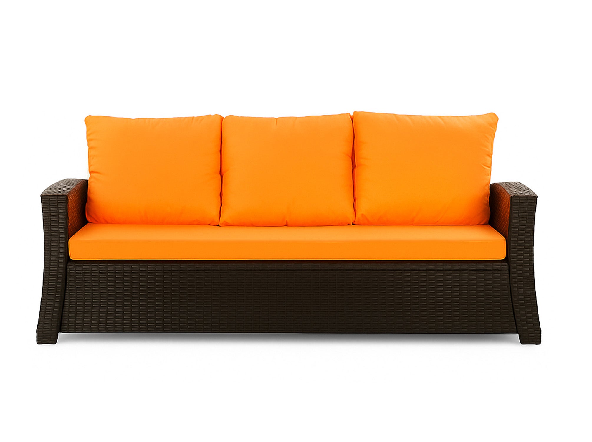 Poduszka ogrodowa na sofę rattanową 150x60x50cm poduszka na meble rattanowe pomarańczowa, poduszka na balkon taras, poduszki na meble ogrodowe