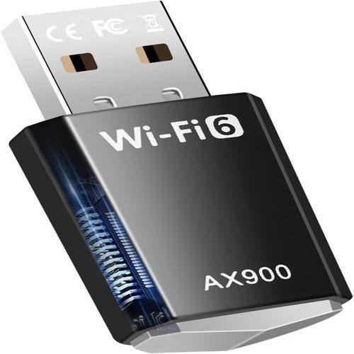 Clé WiFi 6 Mini AX900 Mbps – Adaptateur USB Pour PC Windows – Double Bande 5GHz/2.4GHz – Antenne Intégrée