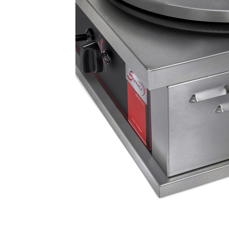 Crêpière Gaz Professionnelle Carrée à Usage Intensif - Ø 400 mm - Sofraca - 4