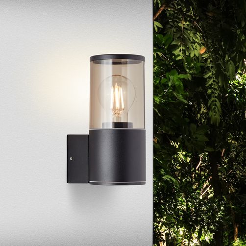 Lampa ścienna zewnętrzna Brilliant SERGIORO IP44 20 W czarny matowy - 2