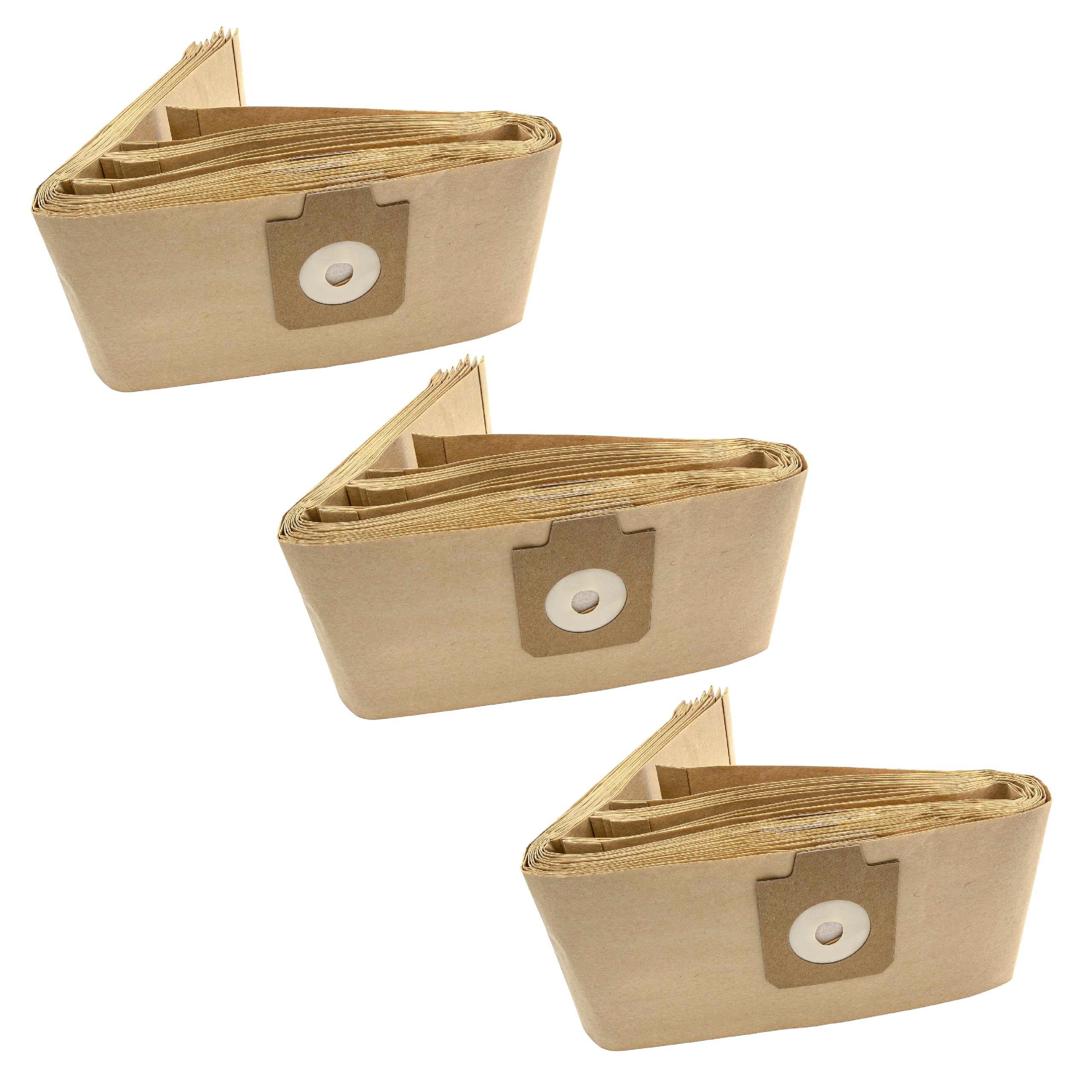vhbw 30x Sacs compatible avec Electrolux Apollo UZ932 aspirateur - papier, 95,5cm x 17cm couleur sable - 2