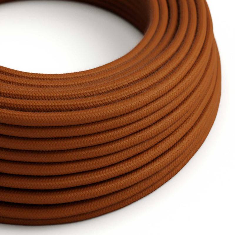 Creative-Cables, Câble électrique, 2 x 0,75 mm², 20 m, Cinnamon Brown RC23, Rond, Coton - 5