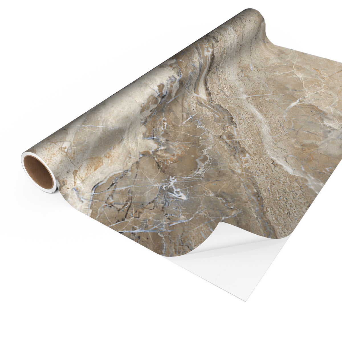 Sticker crédence adhésive - MARBRE BRUN CLAIRE - 60x200cm - 6