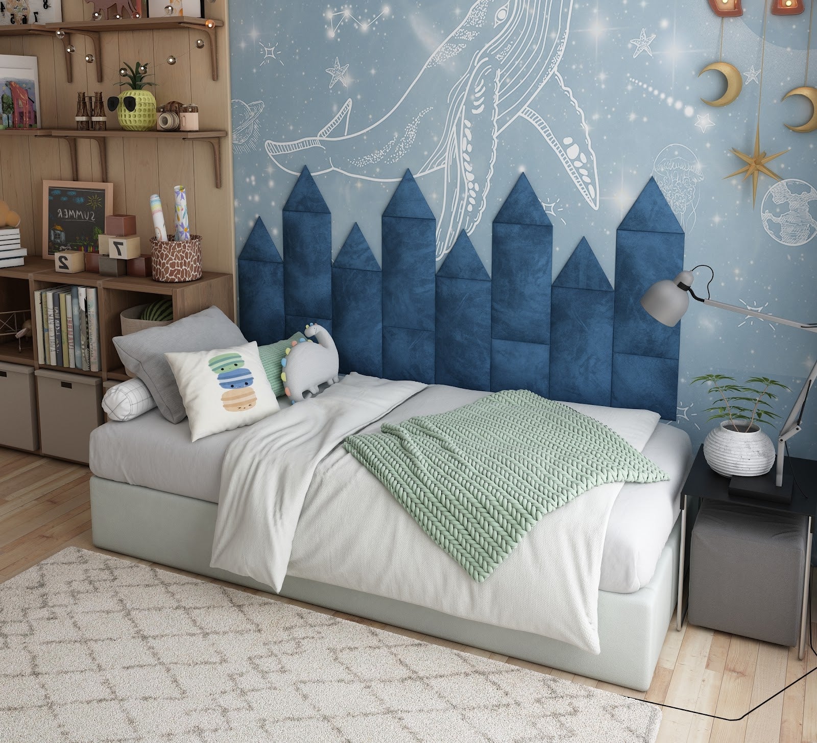 Autocollant Mural 3D éponge Panneaux Muraux Anti-Collision 3D – Rembourrage Souple 3,7 Cm Épaisseur Auto-Adhésif – Protection Enfants Chambre, Bureau, Aire De Jeux