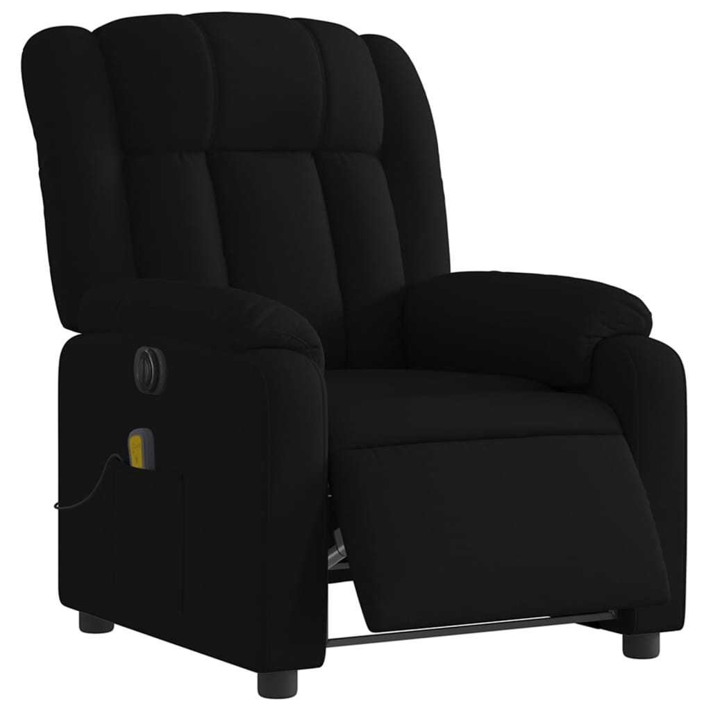 Fauteuil de massage inclinable électrique Noir Tissu - COMFORTXL - 2