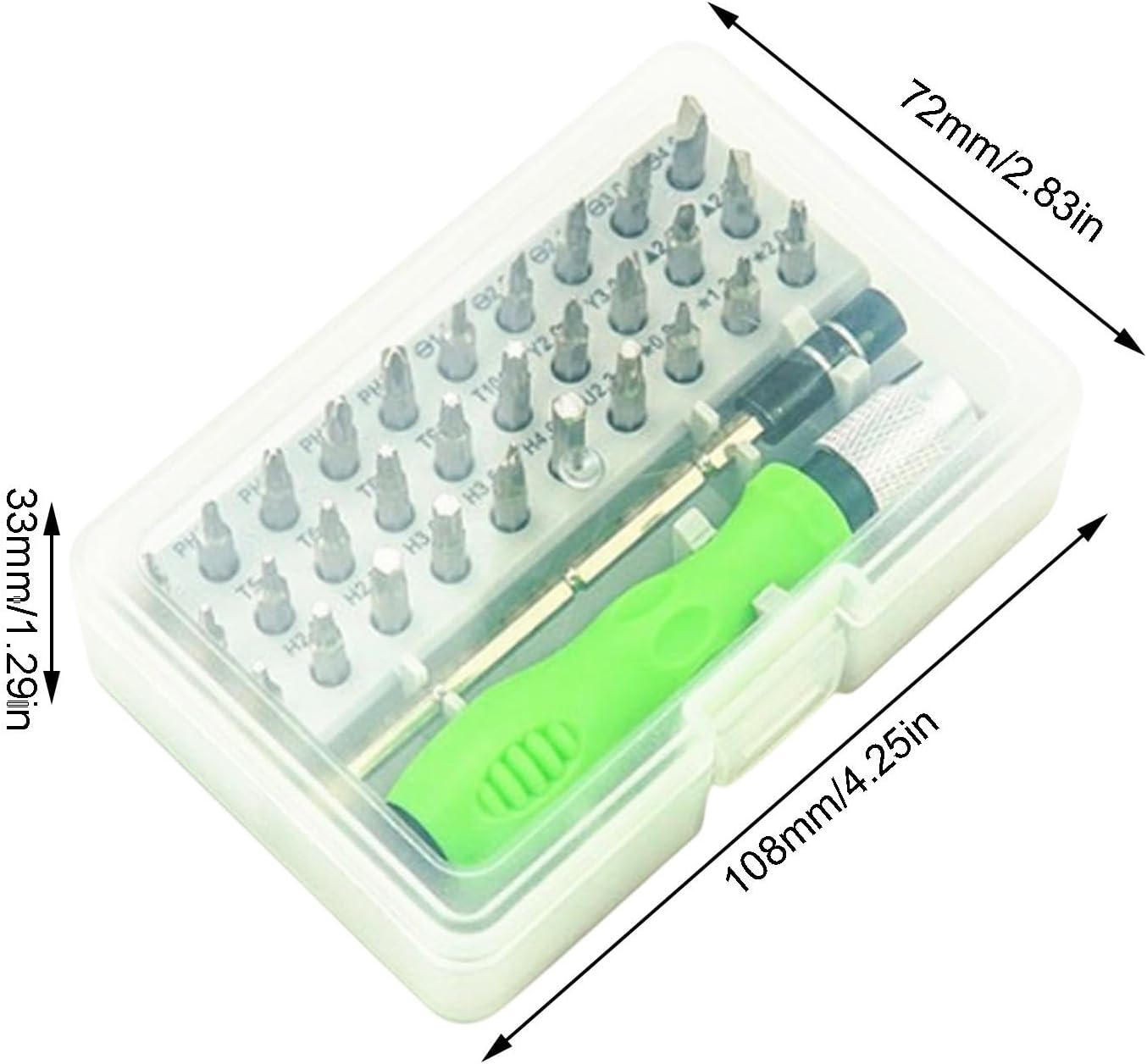 Screwdriver Kit, Precision Screwdriver Set, Portable Hand Tools with Magnetic Driver Bits, Stainless Steel Screwdriver for Smartphone, Laptop - 2