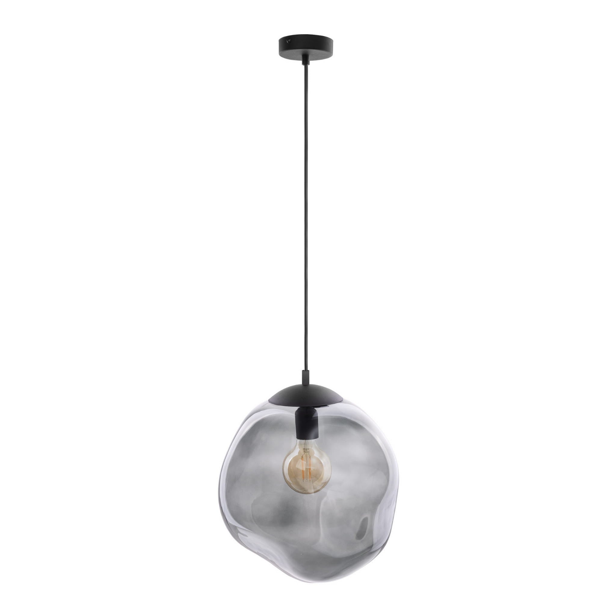 Lampa sufitowa wisząca Sol czarno-przezroczysta 1xE27x15W wym: 175 x 25 x 25 cm szkło TK Lighting