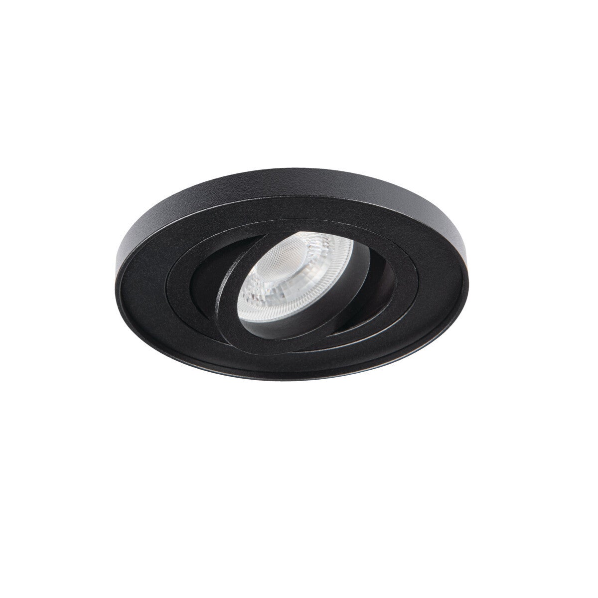 Oprawa sufitowa wpuszczana Tiny Bord czarna 1xGX5.3 / GU10x10W okrągła ruchoma IP20 aluminium Kanlux
