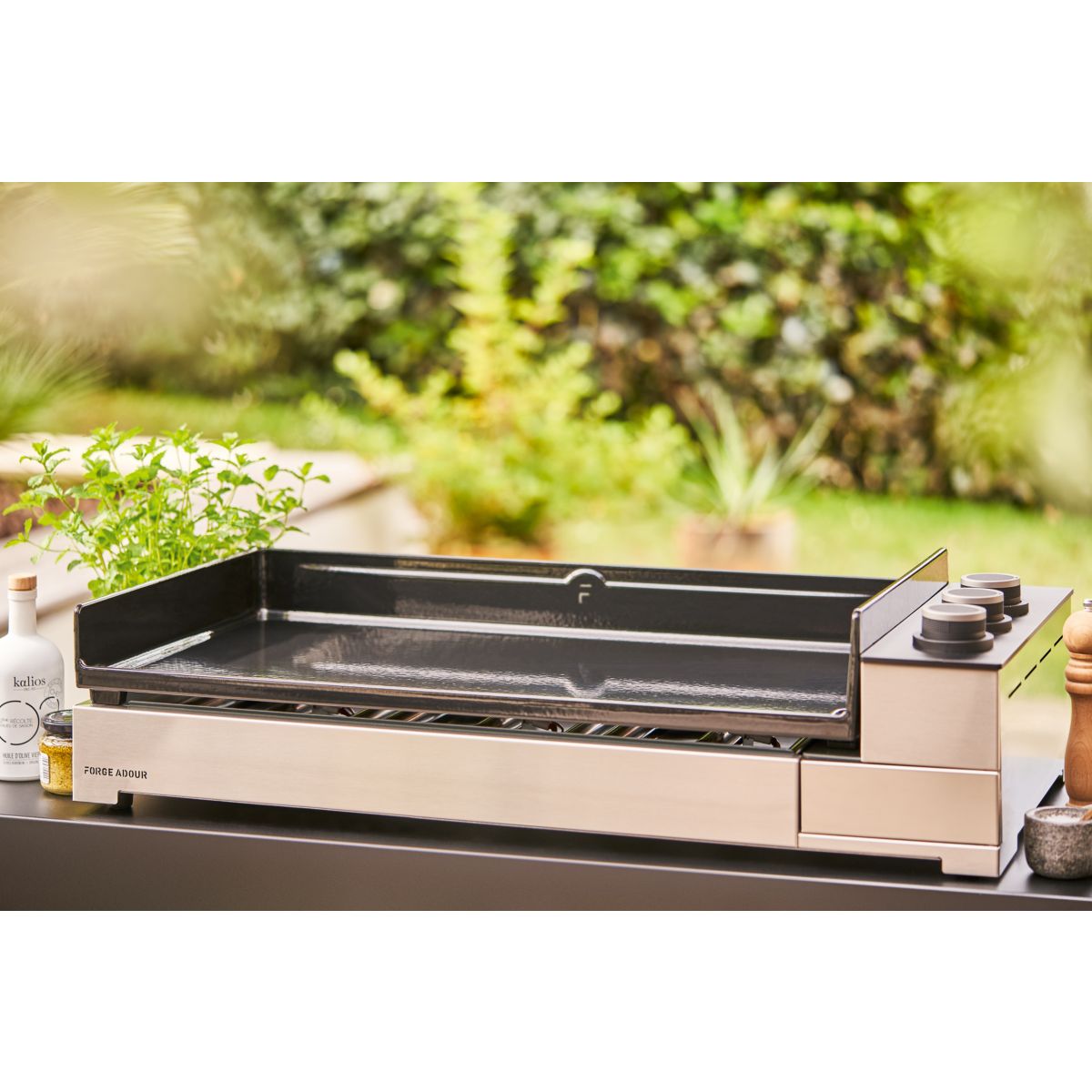 Plancha gaz Premium 75 en inox - Forge Adour - 2