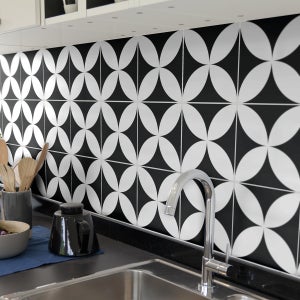 10 Piastrelle Adesive Marmo Nero/grigio - Autoadesive 30x30cm Per Cucina E Bagno - Foto 5