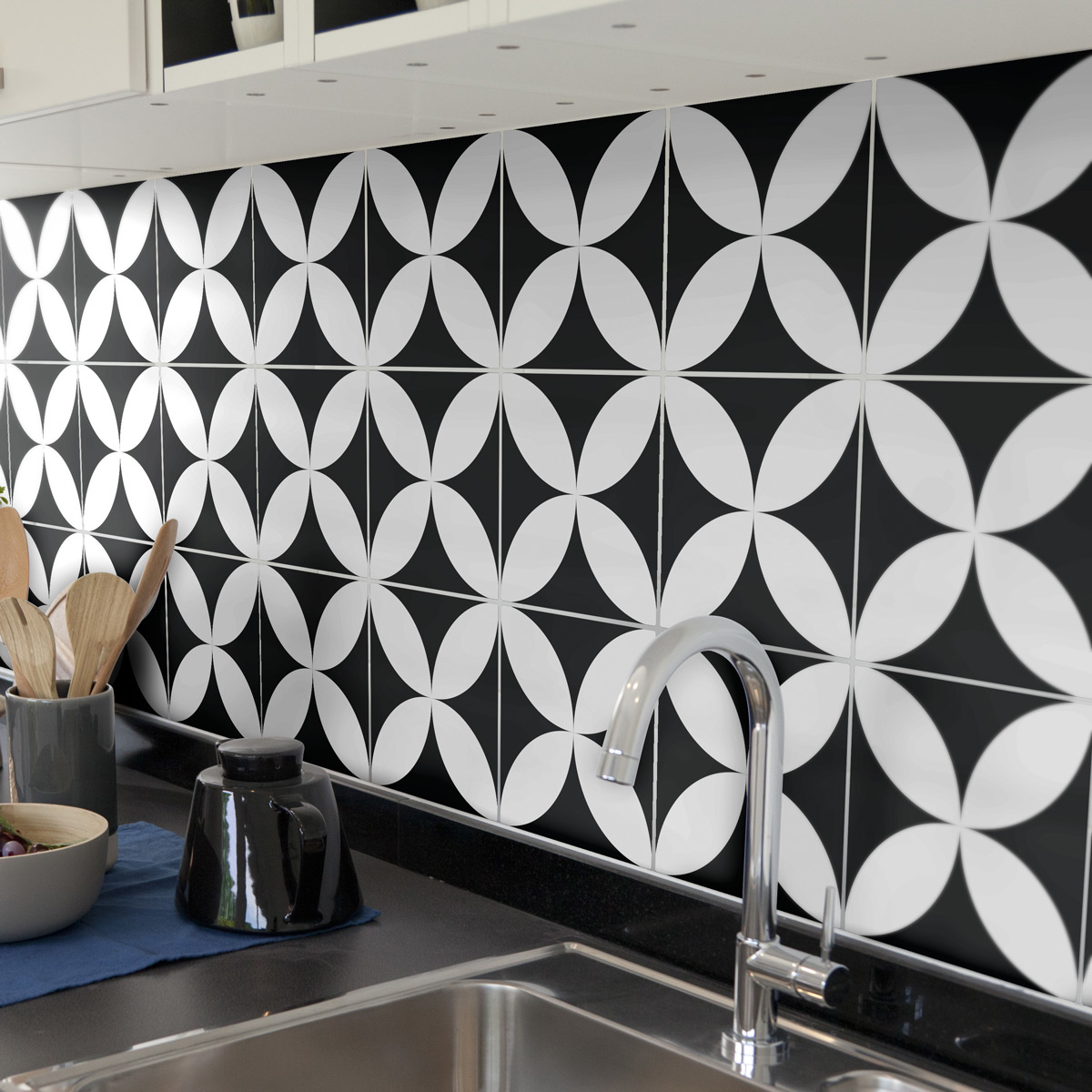 9 vinilo baldosas azulejos enzo - adhesivo de pared - revestimiento sticker mural decorativo - 9stickers15x15cm