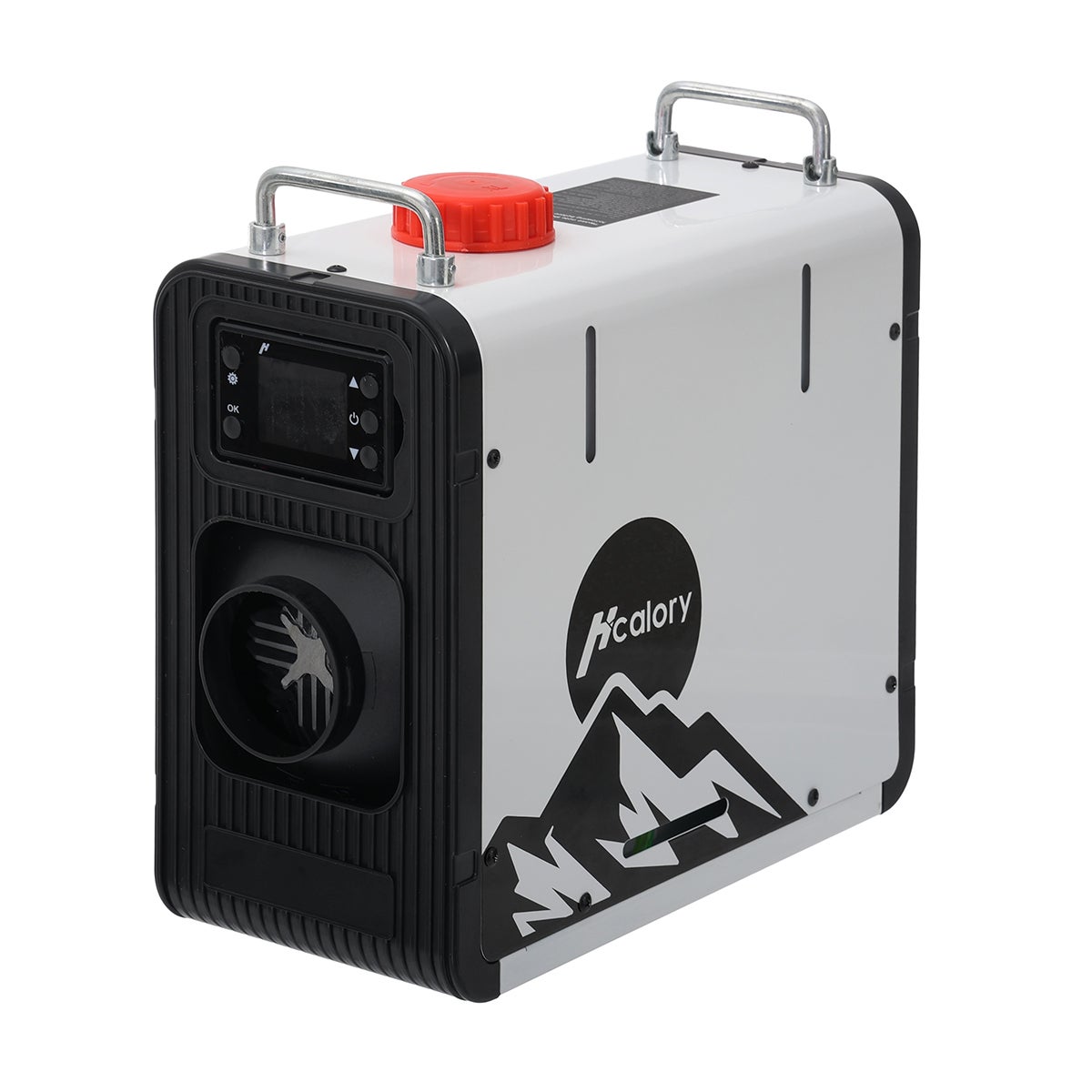 Chauffage Diesel 8kW, Réchauffeur d'Air 12/24/230V, Contrôle par App bluetooth, Télécommande et Écran d'Affichage, Température réglage - Vertical - 2