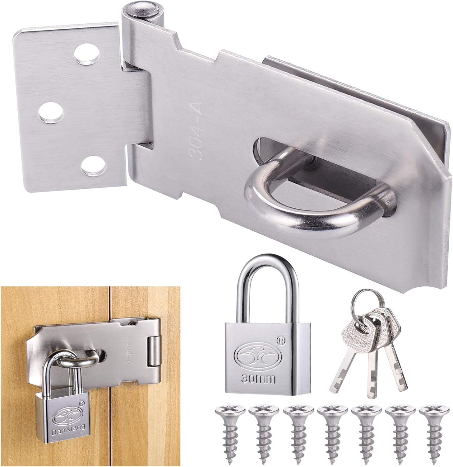 Loquet Antivol À Agrafes De Hangar, Serrure De Porte En Acier