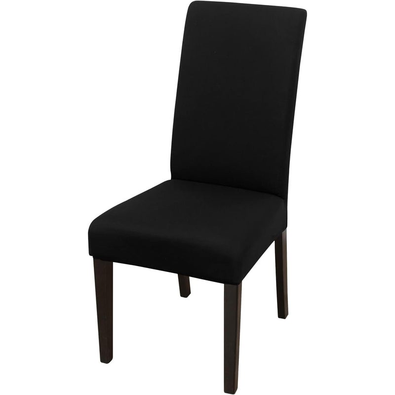 opakowanie pokrowców na krzesła do jadalni (czarne), uniwersalne pokrowce na krzesła, elastyczne, duże, zmywalne, łatwe do czyszczenia, do salonu
