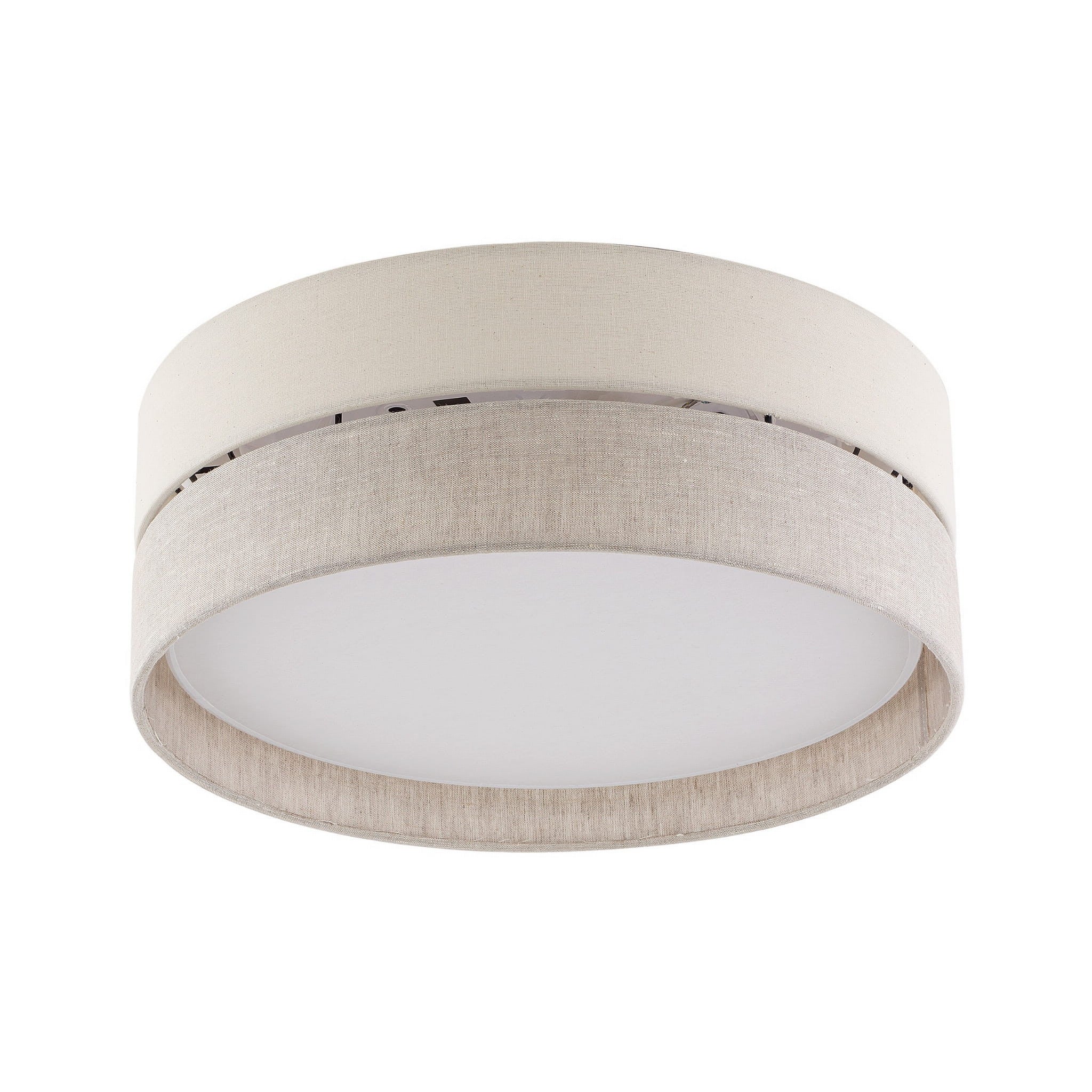 Plafon Eco okrągły biały odcienie szarości 3xE27x15W wym: 18 x 45 cm IP20 tkanina TK Lighting