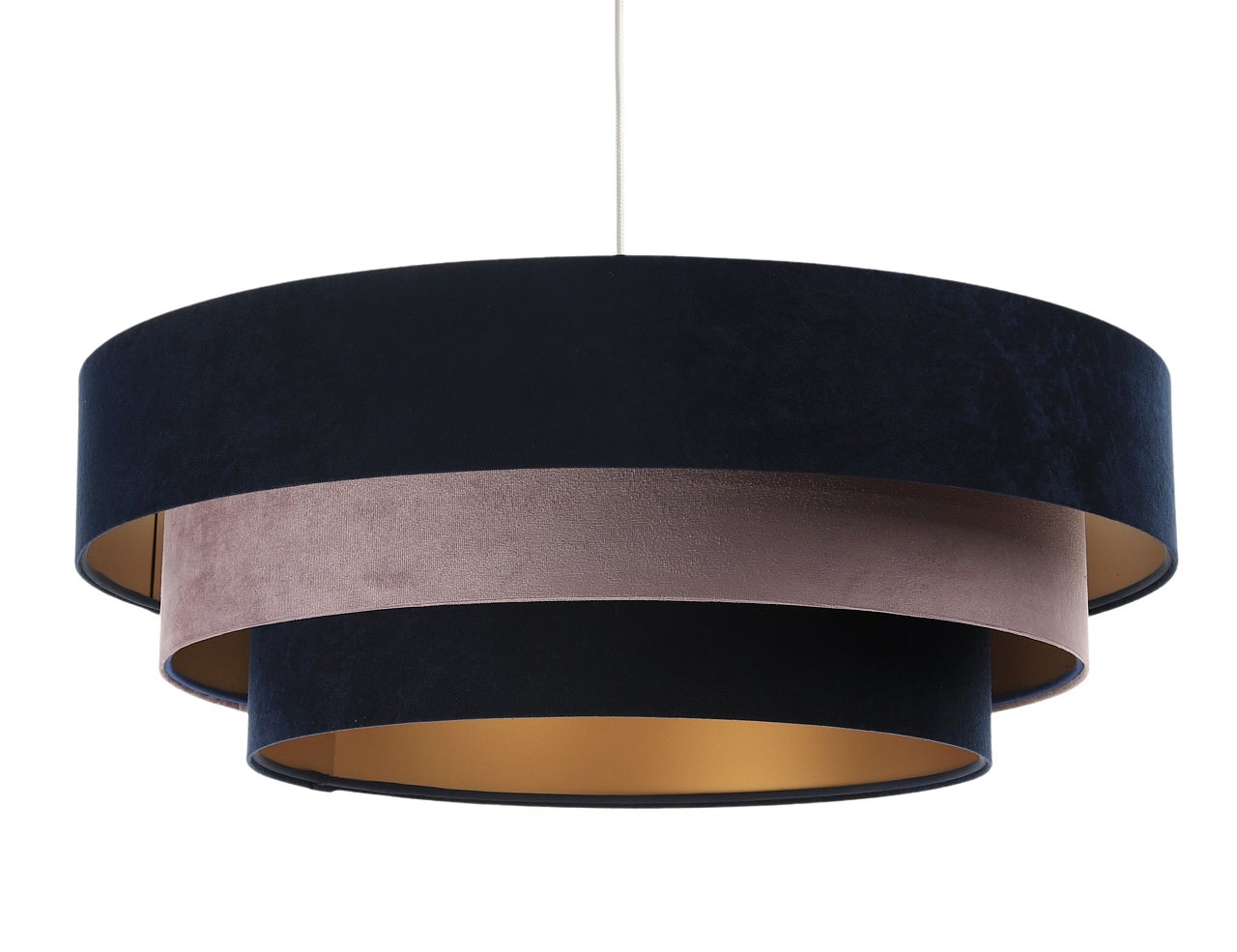 Lampa wisząca TRIO MIX granatowa/różowa