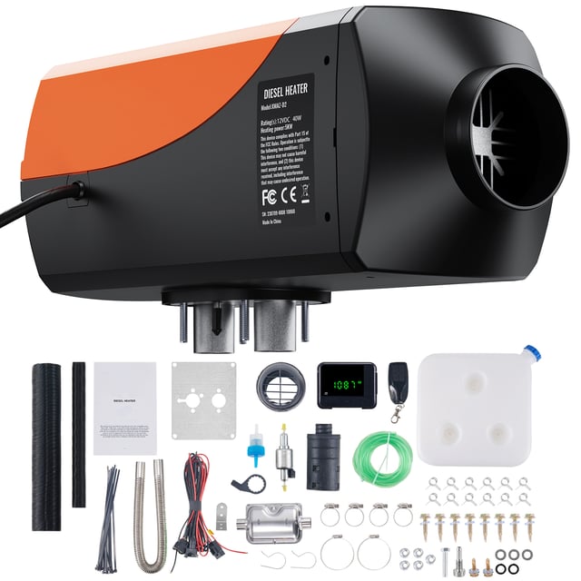 SucceBuy Riscaldatore d'aria diesel 12V 5KW con display LCD e telecomando, ideale per auto, autobus, camper e uso interno
