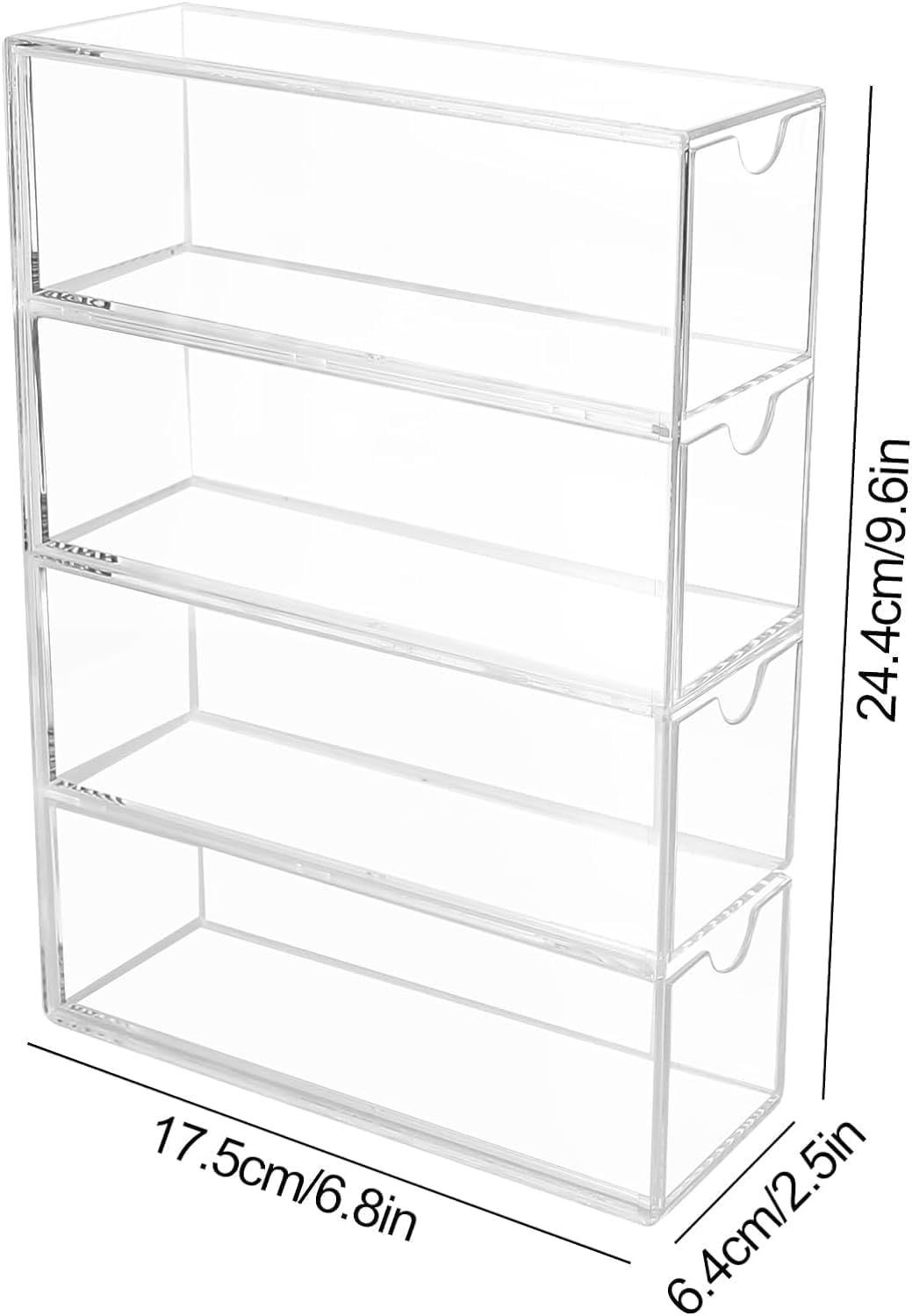Boîte à bijoux porte-lunettes, présentoir à lunettes avec 4 tiroirs, boîte de rangement pour bijoux, vitrine à tiroirs | Leroy Merlin