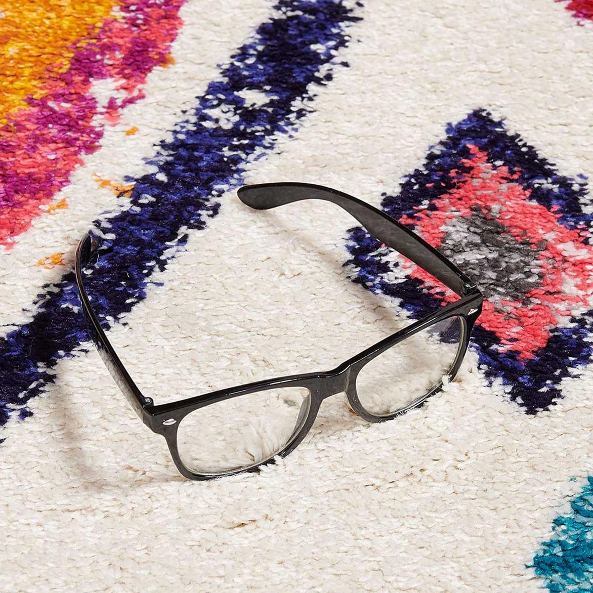 Tapis berbère 120x170 tissé motif ethnic LYN5 OURIKA F ivoire - 4