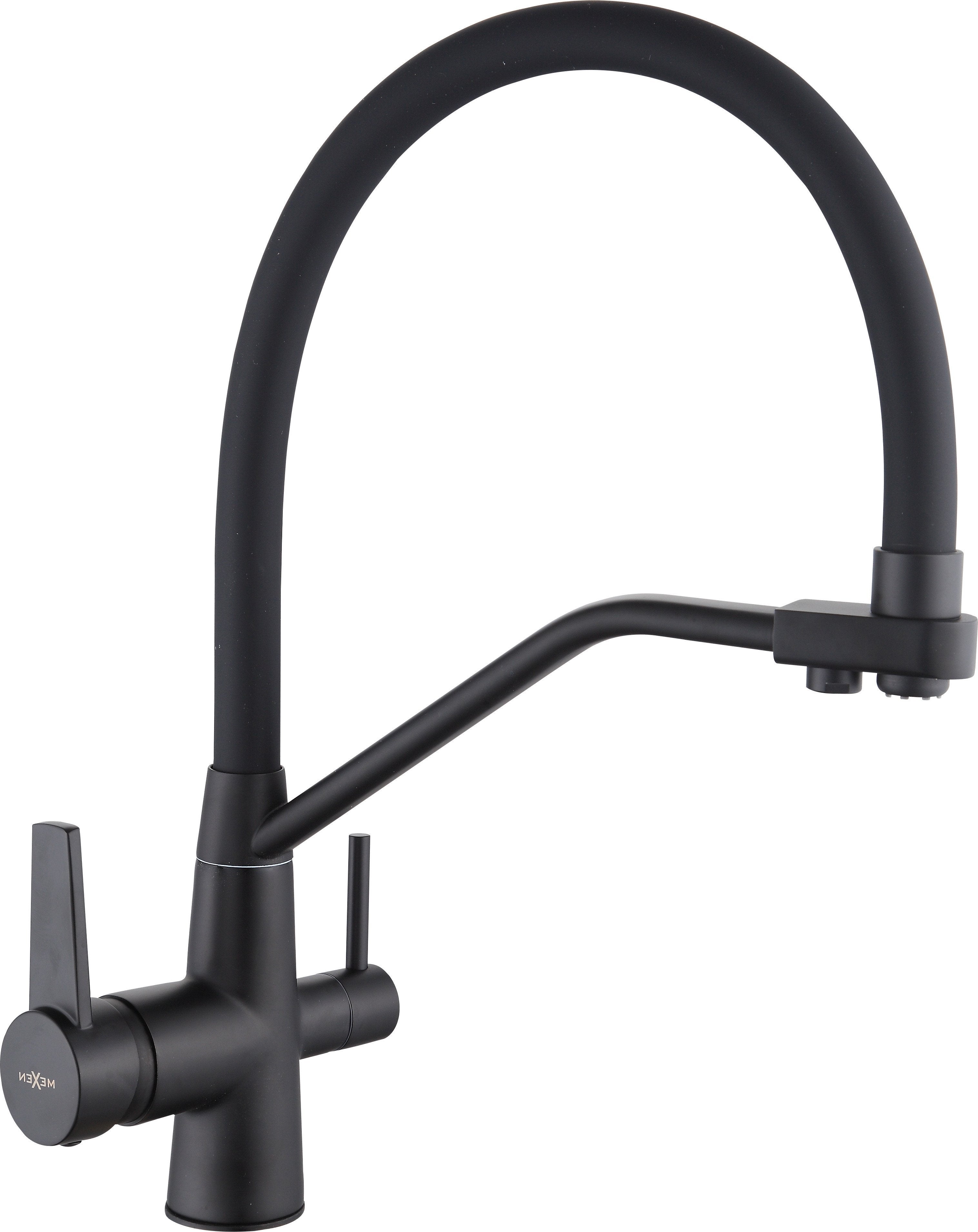 Mexen Duo bateria kuchenna, czarna - 671701-70