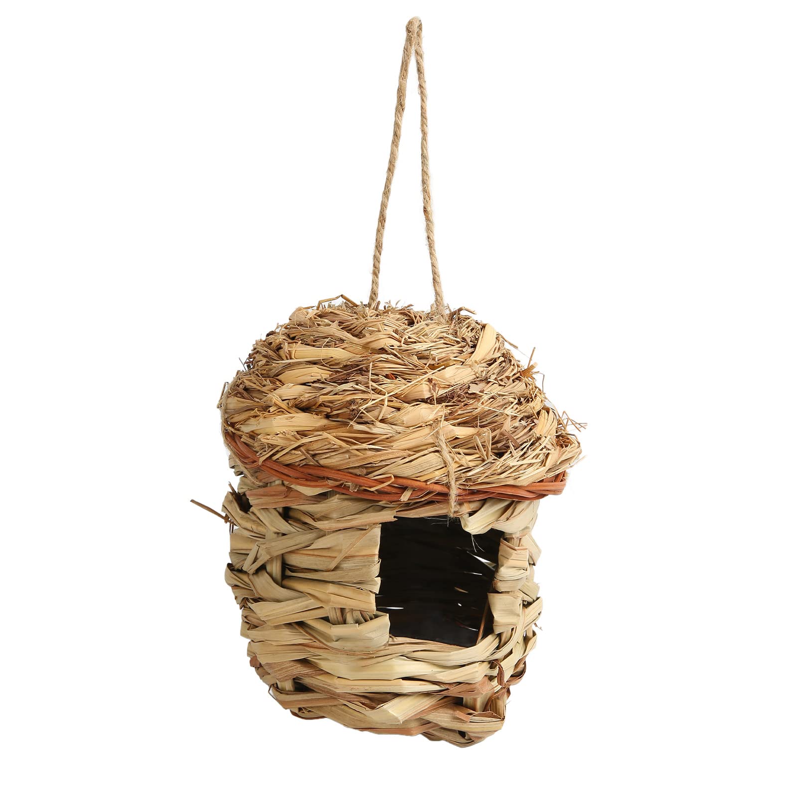 Nid d'oiseau en herbe, petite maison d'oiseau décorative suspendue en ...