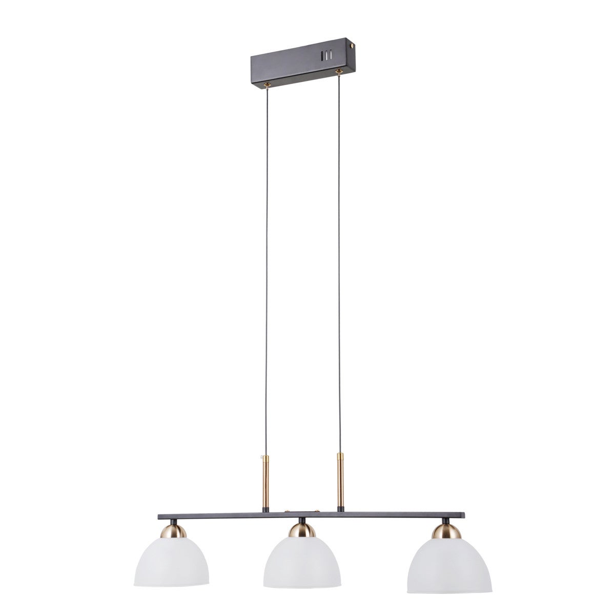 Lampa wisząca MONTIELA LED 15W Ciepła biel 772lm czarna matowa wym: 120 x 68 x 13,5 cm Italux