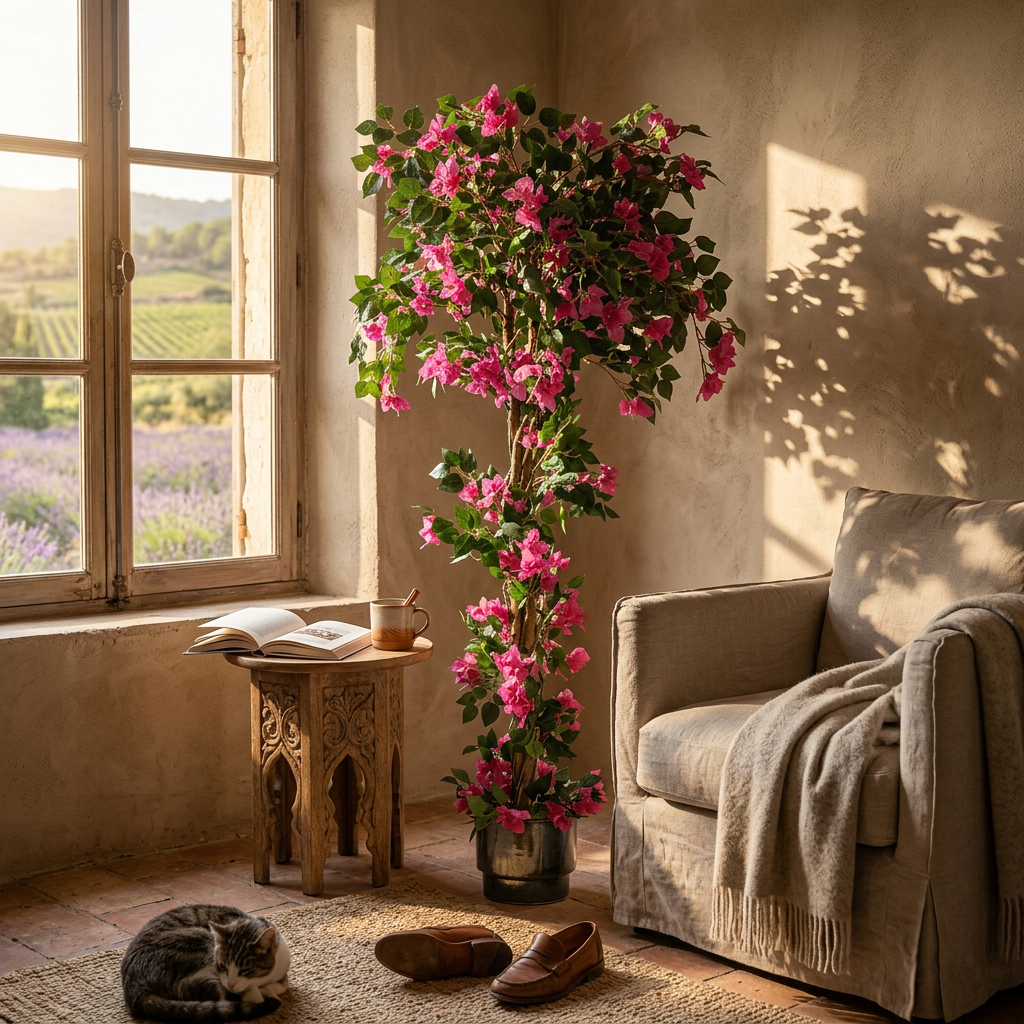 Planta artificial Buganvilla trenzada 185 cm | Naturing Monde - Para interior - Tronco natural - En maceta - 2