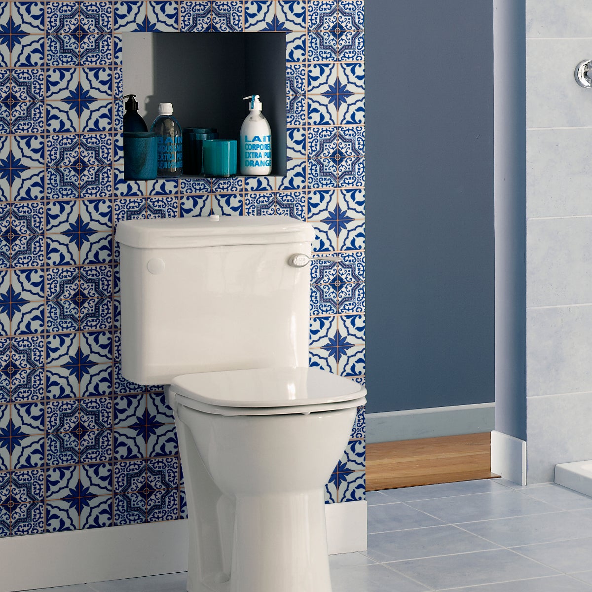 24 adesivi piastrelle di cemento azulejos Rodrigo - Sticker adesivo - adesivi murali - 24stickers10x10cm - 4