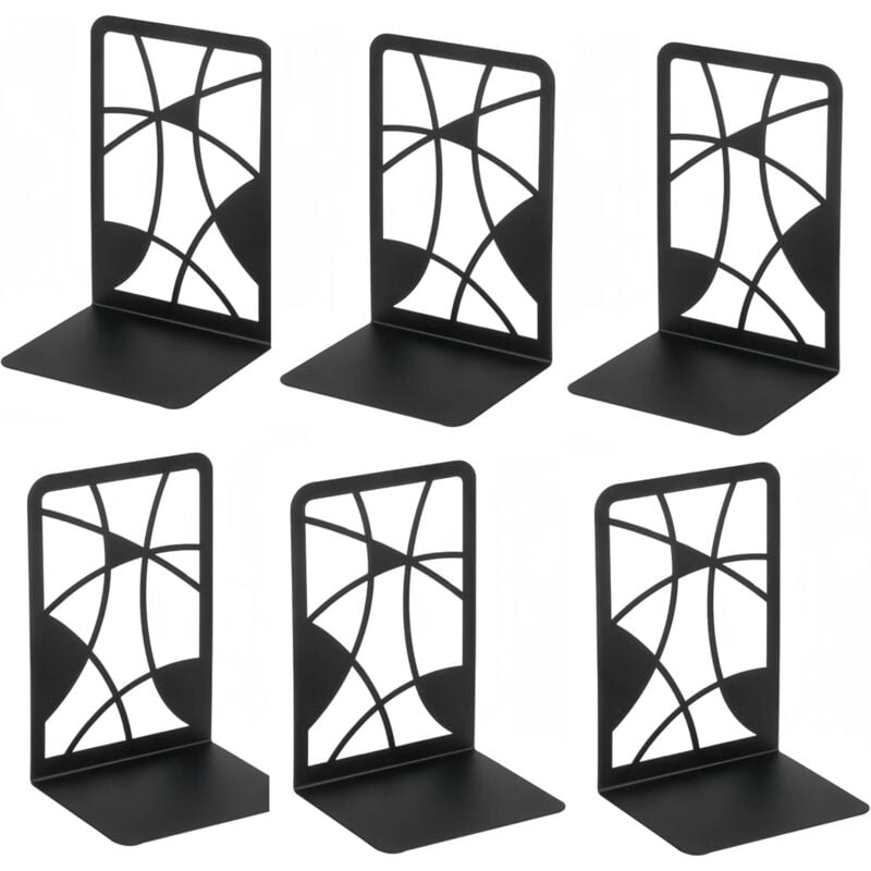 Butoir De Livre En Métal Design - Support Antidérapant Pour Livres Lourds - Déco Bureau Ou Bibliothèque - Lot De 2 - 9