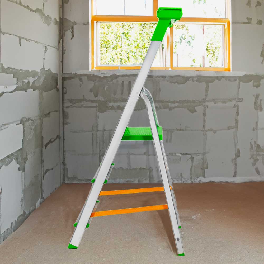 Escabeau pliable 3 marches Marchepied léger en aluminium 150 kg 62 cm Safetool - 4