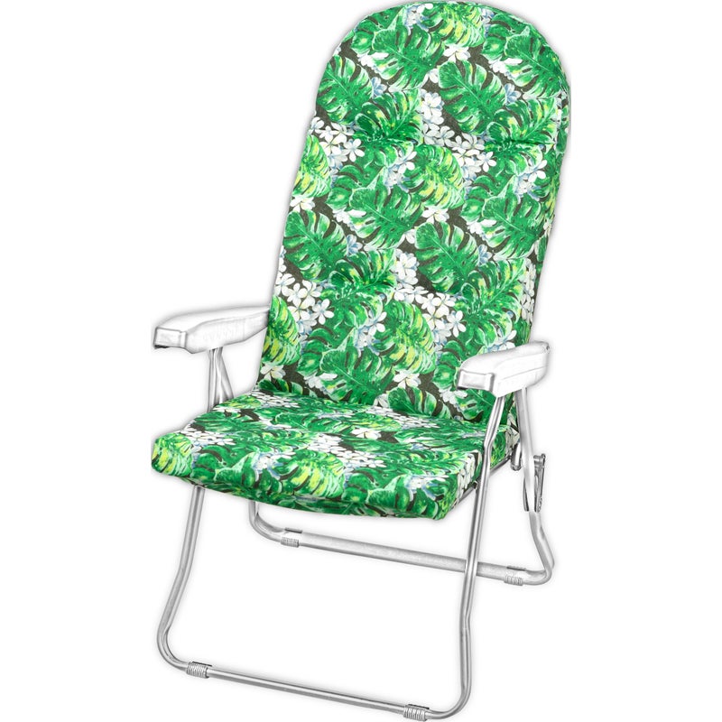 Poduszka na leżak bez podnóżka AMPO zielony czarny 1 szt.