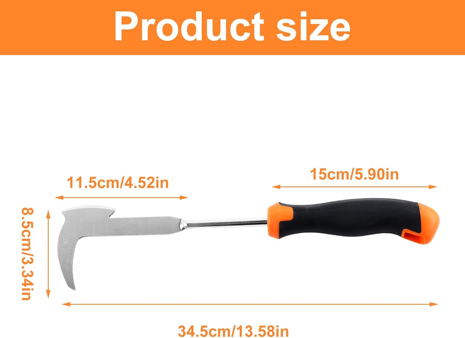 Désherbeur Manuel 34cm Acier Inoxydable - Outil Pour Enlever Mousse Et Mauvaises Herbes Dans Joints Pavés