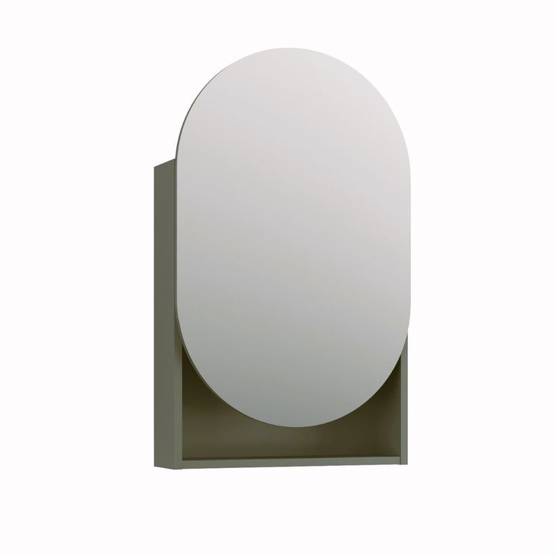 Szafka łazienkowa lustrzana MOSS 50 cm szaro-zielony półmat