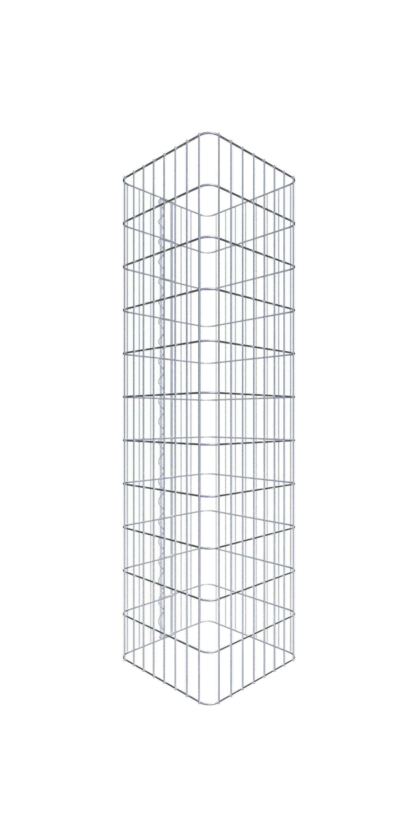 Kolumna gabionowa 42 x 42 cm, kwadrat MW 5 x 10 cm - Wysokość: 1,10 m