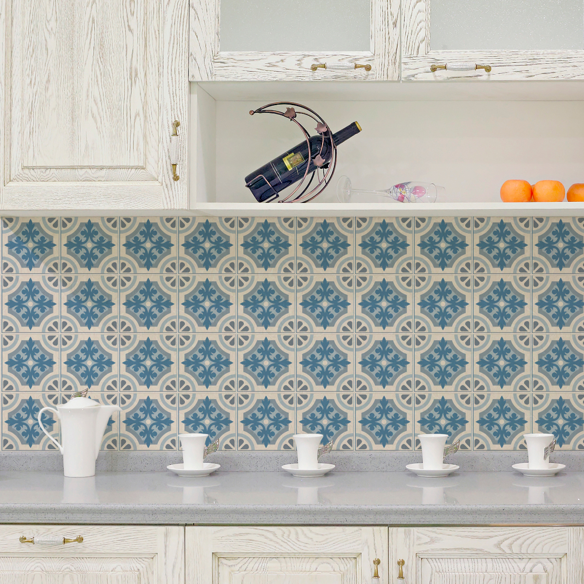 9 vinilo baldosas azulejos veila - adhesivo de pared - revestimiento sticker mural decorativo - 9stickers15x15cm