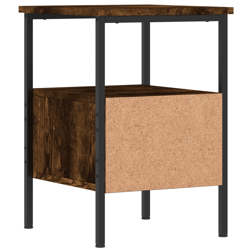 Maison Exclusive - Table de chevet chêne fumé 34x36x50 cm bois d'ingénierie - 8