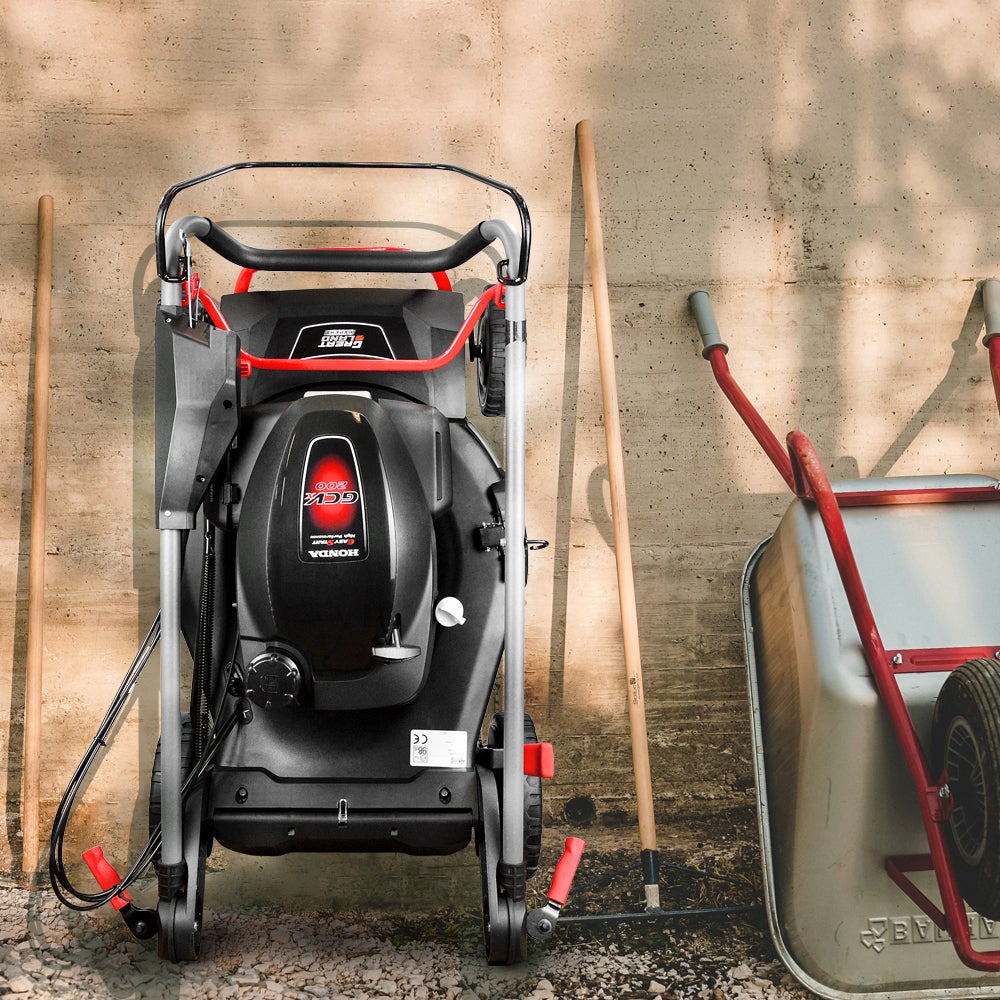 Tondeuse thermique tractée 202CC avec moteur Honda, mulching, éjection latérale et vitesse variable. - 5