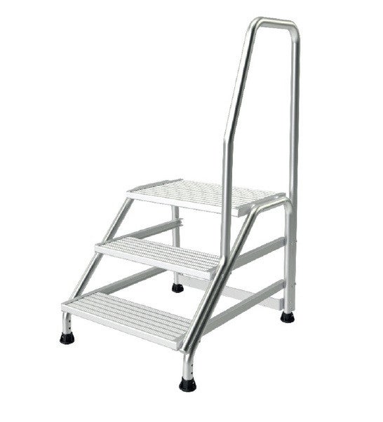 Tubesca - Marchepied en Alu 3 marches Hauteur accès 2,6 m max. + Kit 1 rampe - MODUL TUBESCA COMABI