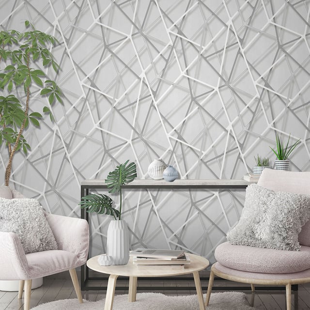 Papier peint graphique toile galactique