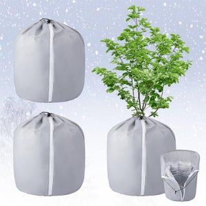 Borsa Protettiva Invernale Per Piante In Tessuto Non Tessuto 50g/m² - 100x120 Cm Con Cerniera E Coulisse - 4