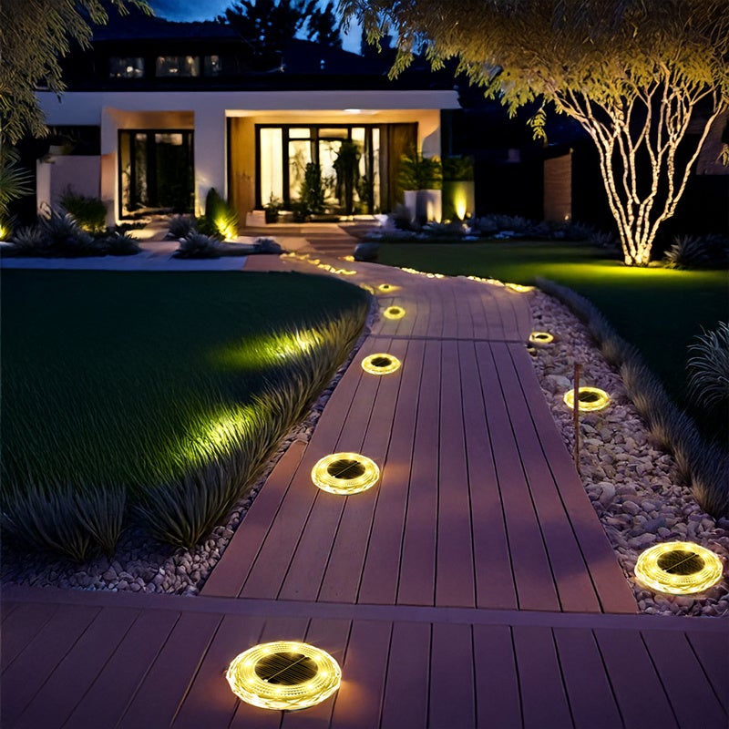 8 luci solari a LED per esterni per vialetti, giardini, prati, patii, cortili, vialetti d'accesso e giardinaggio. - 4