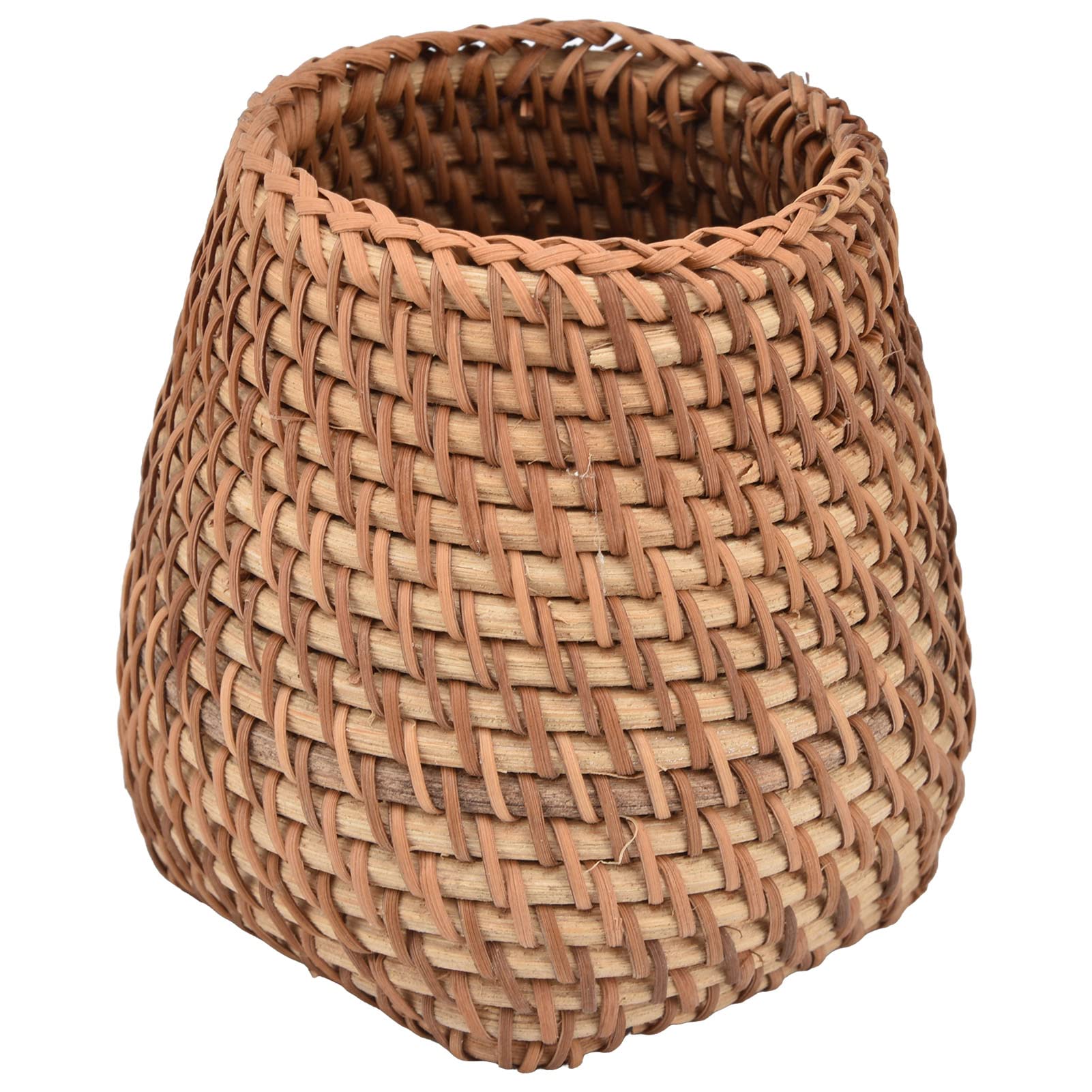 Porte-Revues Tissé à La Main - Panier De Rangement Sur Pied 35x10x36 Cm Pour Livres, Magazines, Bureau Ou Chambre