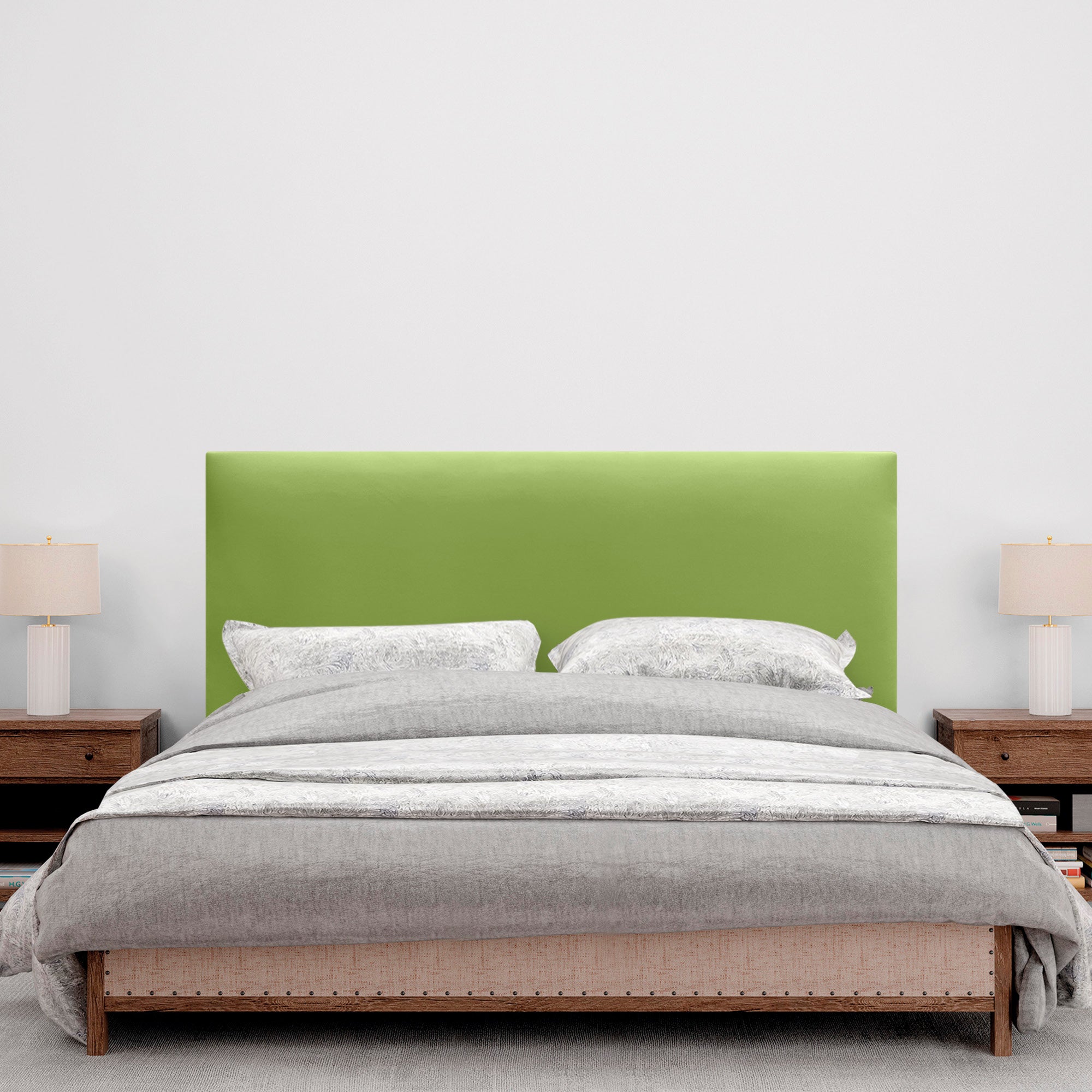 DHOME Cabecero de Polipiel Liso cabeceros Cabezal tapizado Cama (Polipiel Verde, 135cm (Camas 120/135/140)) - 4