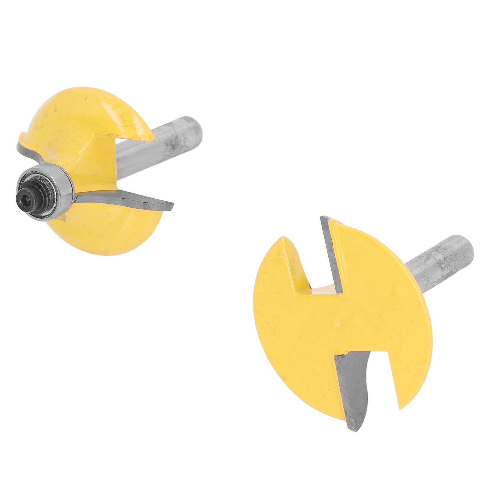 Jeu De 2 Fraises à Rainurer Et Languetter Pour Parquet/lambris - Tige 8mm, Acier Trempé Et Carbure - Pour Défonceuse/CNC