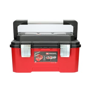 Caisse à Outils Ancienne Facom – Tôle Rouge, Dimensions 37x15x13 Cm, état Correct