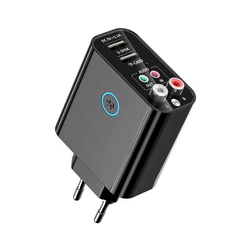 Ricevitore Trasmettitore BT 5.0, Adattatore BT 2 in 1, Connessione Stabile, velocità di Trasmissione Elevata, Adatto per Dispositivi BT Ricevitore Trasmettitore BT 5.0, Adattatore BT 2 in 1, Connessione Stabile, velocità di Trasmissione Elevata, Adatto per Dispositivi BT