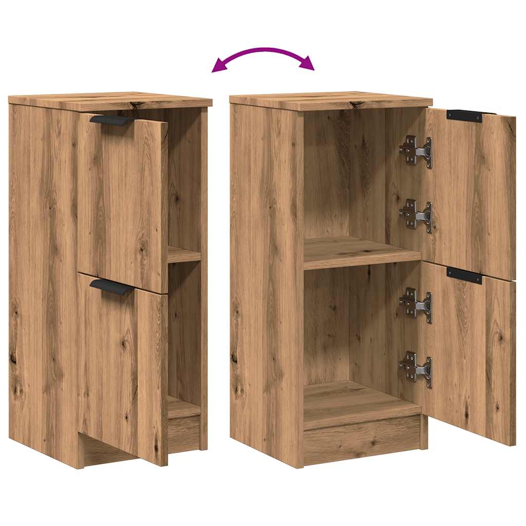 Credenza artigianale in rovere 30x30x70 cm in MDF - 7